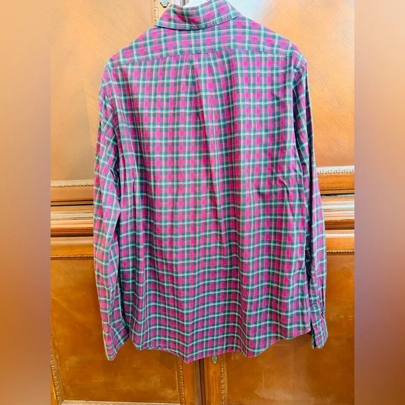 Ralph Lauren EUC custom fit, plaid Long
Sleeve Button-Down Cotton Shirt Size L - Picture 5 of 10